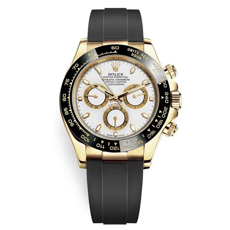 rolex gold daytona white face|Rolex oysterflex white gold.